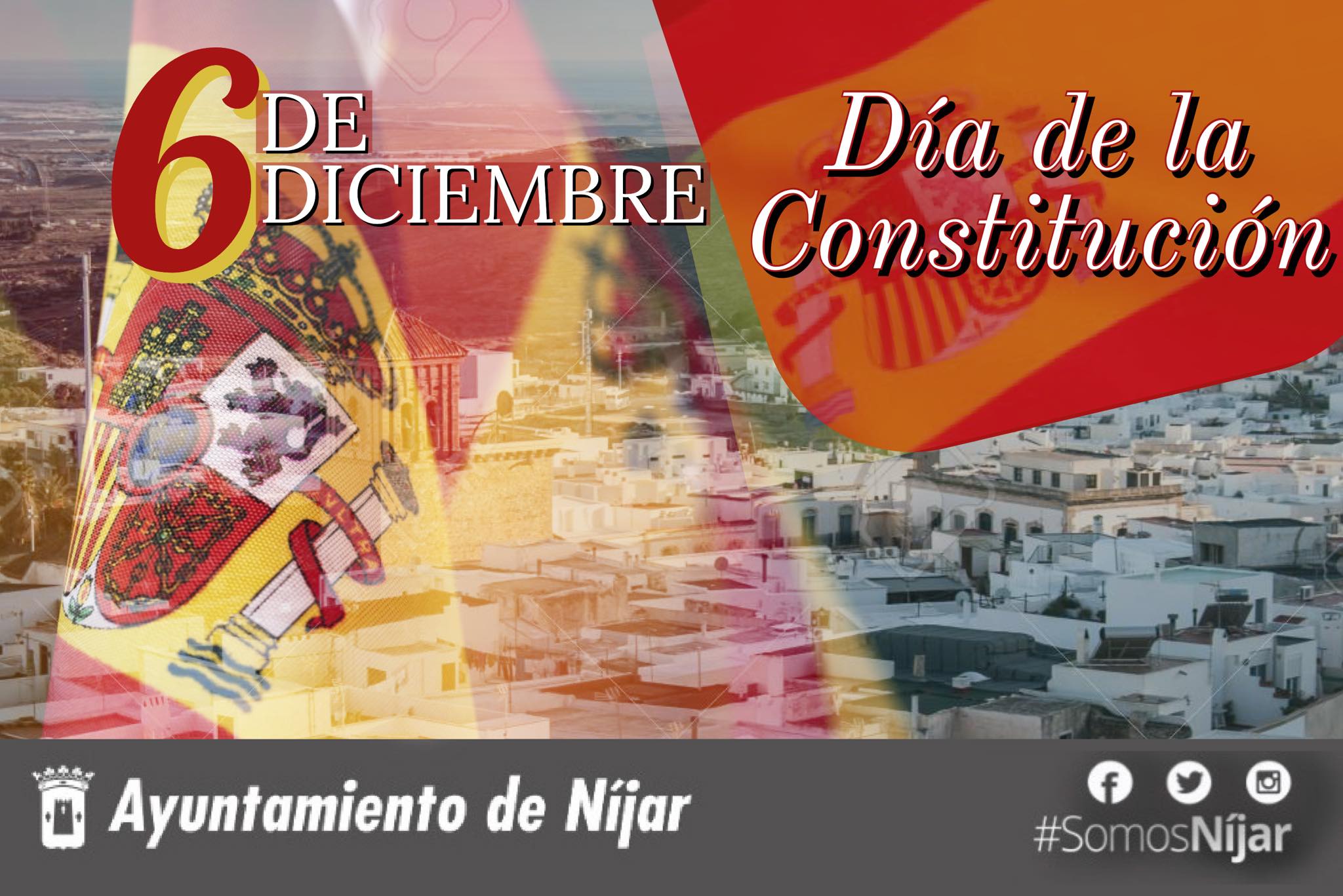 Hoy celebramos el 43° aniversario de la Constitución Española