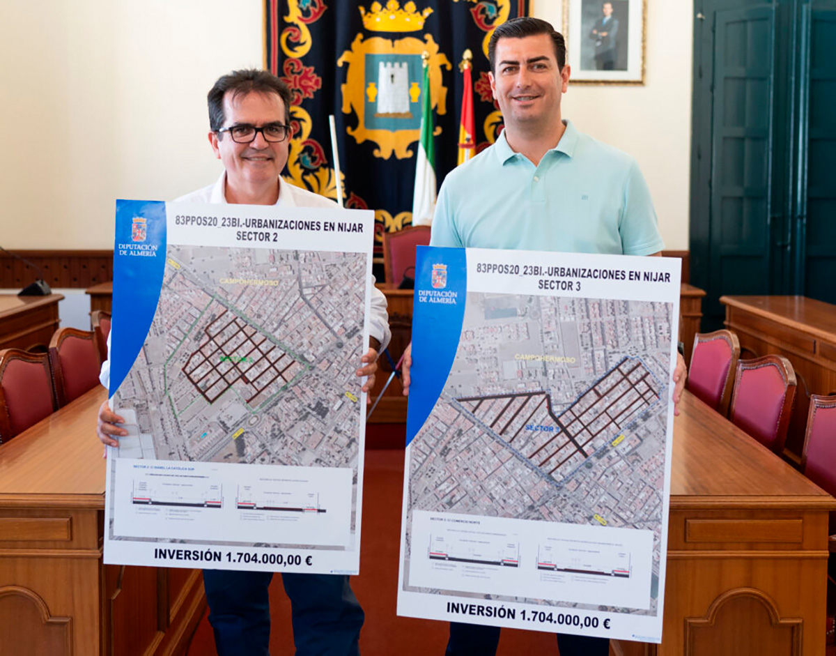 Diputación y Ayuntamiento de Níjar invertirán 1,5 millones de euros en mejorar una treintena de calles en Campohermoso