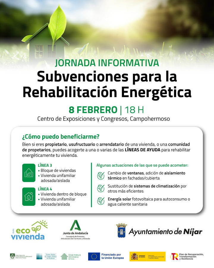 Jornada Informativa – Subvenciones para la Rehabilitación Energética