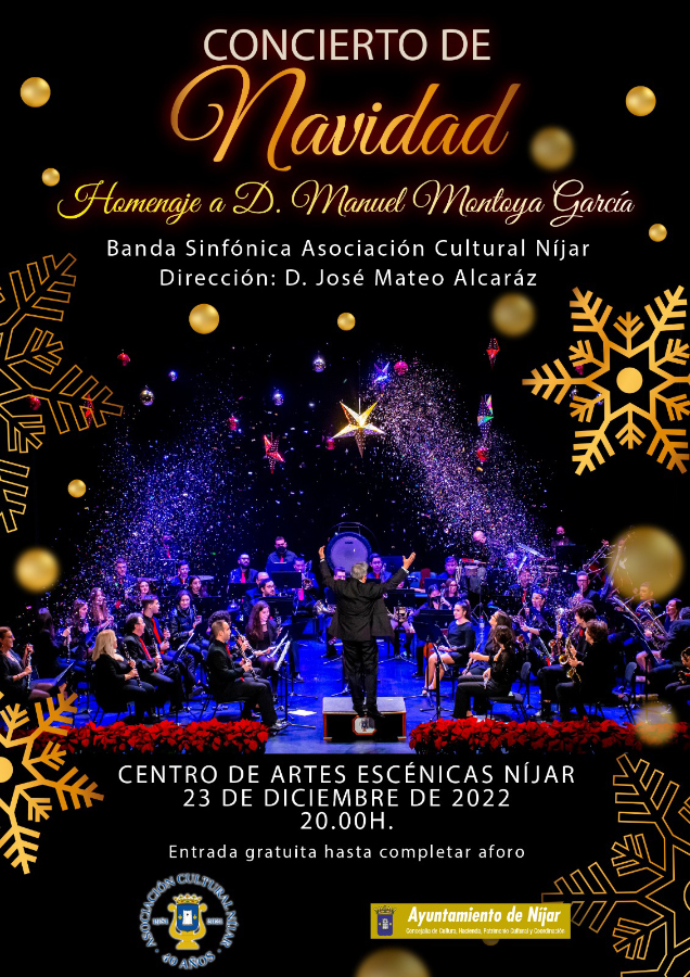 Concierto de Navidad de la Banda Sinfónica Asociación Cultural Níjar 2022