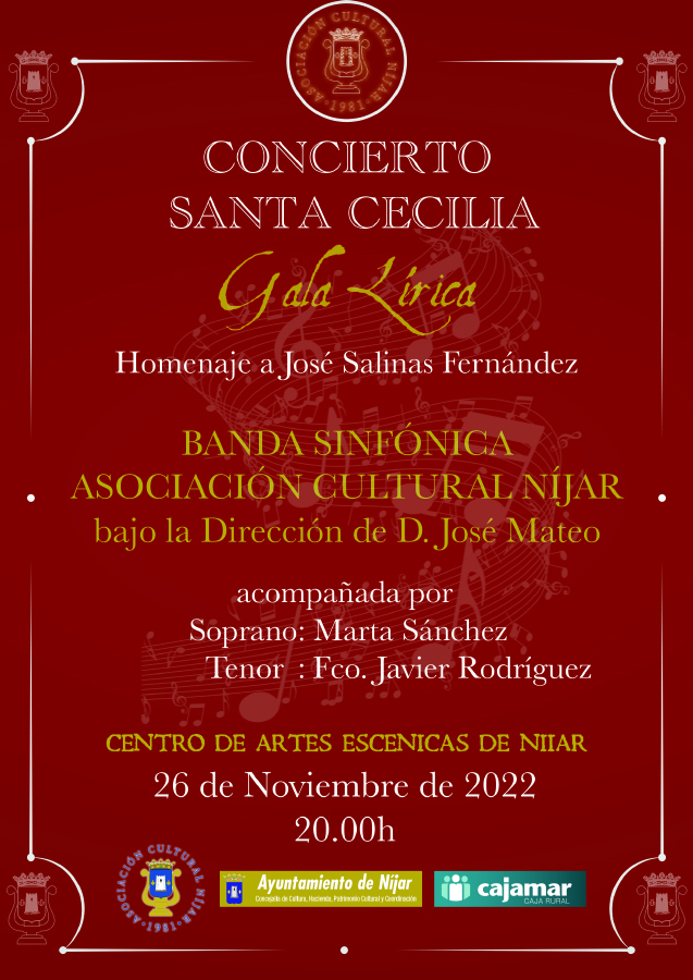 Concierto de Santa Cecilia de la Banda Sinfónica Asociación Cultural Níjar