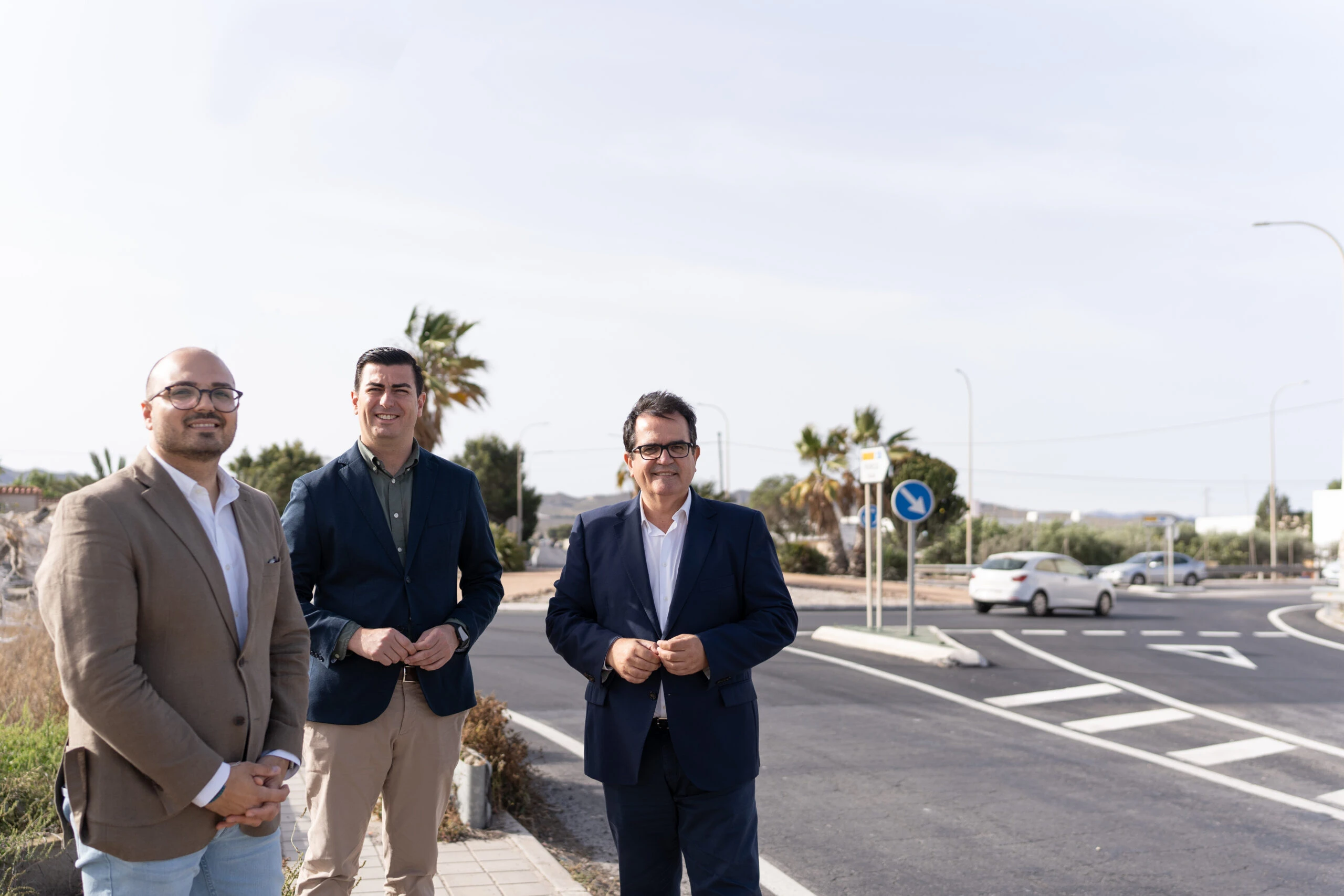 Obras de mejora en la carretera que va desde San Isidro hasta San José