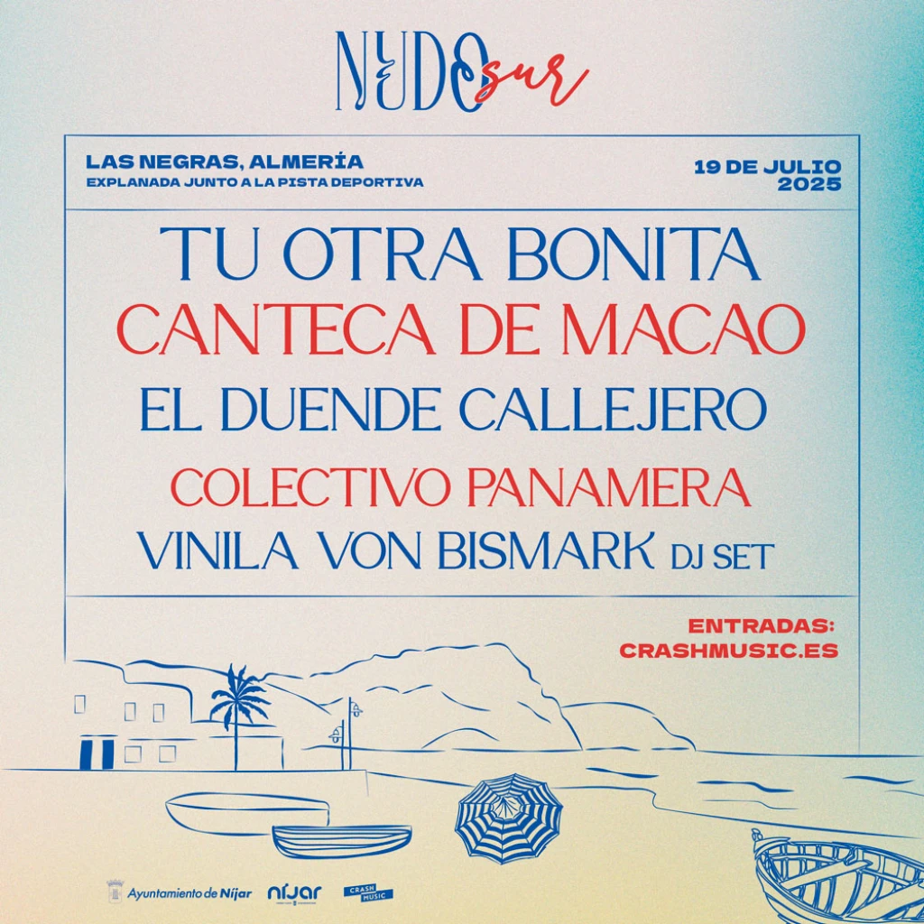 Nace el festival ‘Nudo Sur’, la unión perfecta de sol y música en Las Negras para el mes de julio